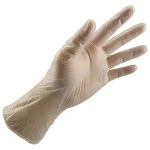 UltraGard Disposable Powdered Vinyl Synthetic Cleaning Gloves for Home Care, 100-Piece Pack