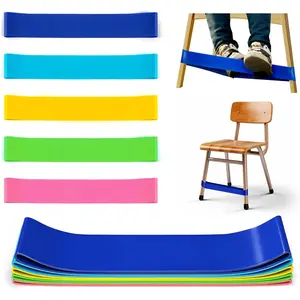 5 Pack Chair Bands for Kids with Fidgety Feet, ADHD Tools, Improve Focus & Reduce Restlessness for Sensory ADHD ADD Autism - Classroom & Home Must Haves Multicolor