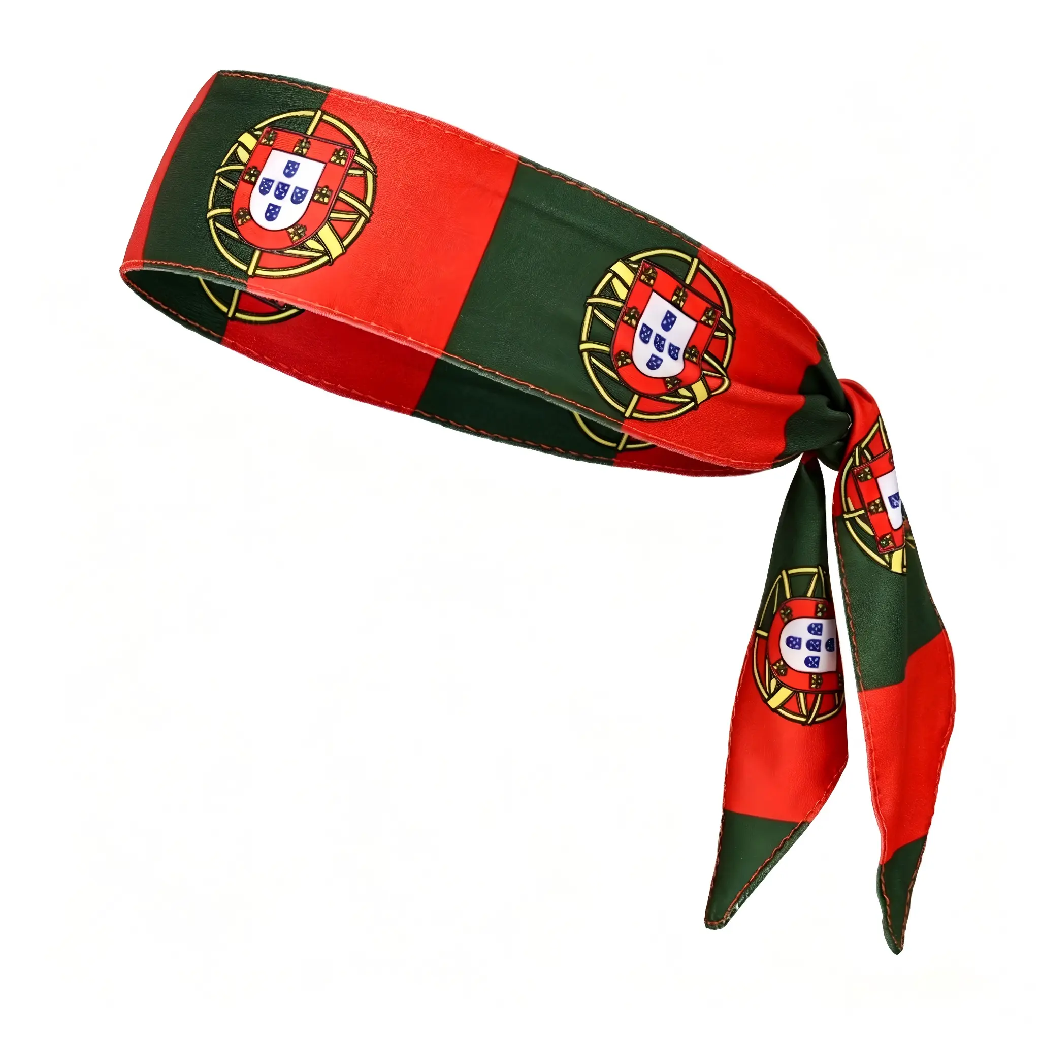 Portuguese Portugal Soccer National Flag Head Tie Headband Fútbol Faixa de Cabelo Esportiva Bandeira Sports Football Costume Sweatband Colombia Colombian Mexico Mexican Brazil Brazilian Canada Canadian French France Argentina Argentinian UK USA American
