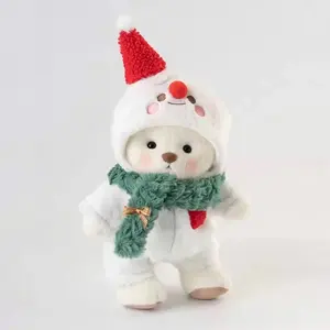 Christmas Handmade Jointed Teddy Bear | Getahug 12" Poseable Plushies, The Christmas & New Year's Gift, Collectible Stuffed Animal Spread Warmth & Joy, Cute Gifts for Girls grateful kids gifts