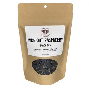 Witchy Pooh's Midnight Raspberry Loose Leaf Sweet Raspberry Flavored Black Tea Beverage