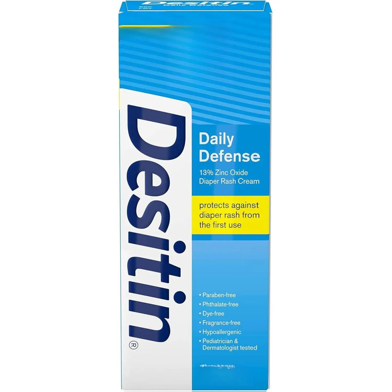 Desitin Daily Defense Baby Diaper Rash Cream with Zinc Oxide to Treat, Relieve & Prevent diaper rash, Hypoallergenic, Dye-, Phthalate- & Paraben-Free,