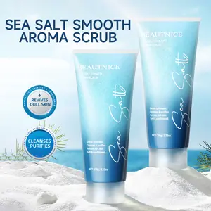BEAUTNICE Sea Salt Silky Fragrance Scrub - Natural sea salt targets rough skin, gently exfoliates, brightens and revitalizes, deeply nourishes, and cleanses thoroughly in one step.