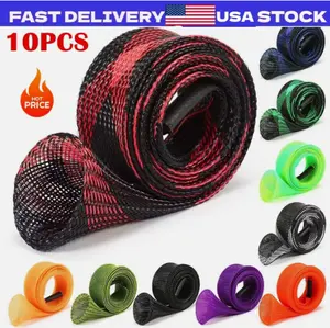 10PCS Fishing Rod Sleeve,Rod Socks for Fishing Poles, Fishing Rod Sleeves Sock C