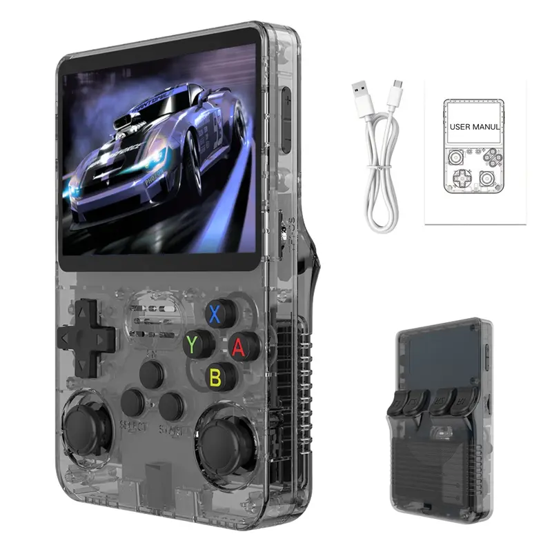 Handheld Gaming Console, Portable Pocket Retro Game Console, 3.5 Inch IPS Screen Portable Gaming Device, Long Battery Life, 23+ Emulator, Perfect Gift for bf
