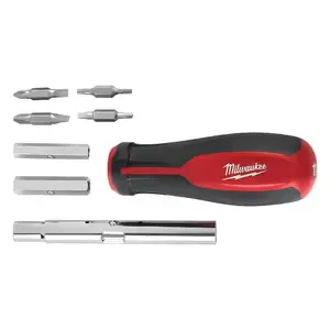 11-in-1 Multi-Bit Screwdriver & 6-in-1 Stubby Set 2-Piece Versatile Tools for Precision and General Use Compact Design