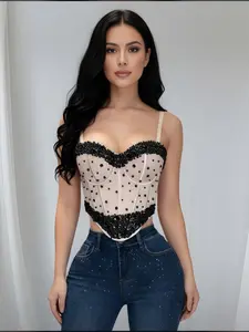 Beaded Bustier Top Corset