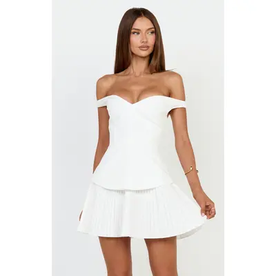 Carrie Mini Dress Ivory - TikTok Shop