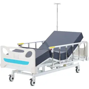 VEVOR Premium 5 Function Full Electric Hospital Bed, ICU Electric Medical Bed with Trendelenburg Reverse Trendelenburg, 5-Inch Locking Casters, IV Pole for Home Hospital Use, 550LBS LoadingVEVOR Super Brand Day