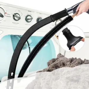 2026 New Black 2 Pieces Dryer Vent Cleaner Kit,Dryer Lint Brush,Vacuum Hose Attachment,Brush Lint Remover,Vacuum Hose Replacement Parts,lint remover brush