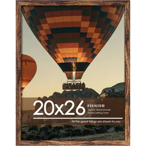 20x26 Picture Frame Classic Brown 20 x 26 Poster Frame for Horizontal or Vertical Wall Mounting 1 Pack