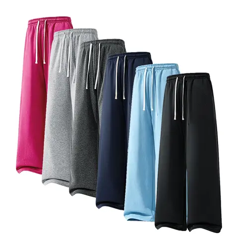 Men's Buttery Soft Knit Solid-Color Straight-Leg Long Length Drawstring Joggers - Side Pockets, Fitness, All-Season Outdoor Wear, Casual Street Style, Sweatpants Outfits, Buttery Soft Jogger, Casual Street Joggers