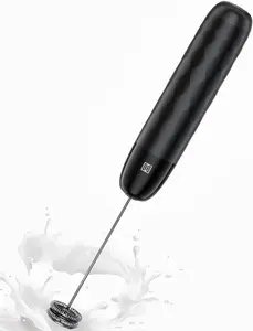 Rechargeable Milk Frother, LunaFro Mini Handheld Electric Foam Maker Detachable Stainless Steel Whisk Drink Mixer Foamer Mini Blender for Matcha, Lattes, Cappuccino, No Stand