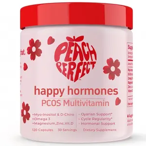 Peach Perfect inositol Multivitamin-PeachPerfect Myo-inositol, D-Chiro Inositol,Omega 3 Fitness Healthcare Muscle Dietary Supplement Nutrition Edible Capsule