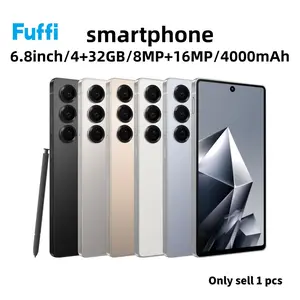 FUFFi - Fashionable smartphone, unlocked global 4G network, 6.8-inch high-definition screen, 4+32GB RAM, with stylus, 8MP+16MP high-definition camera, 4000mAh battery, GPS， Dual SIM dual standby, Android 12.0