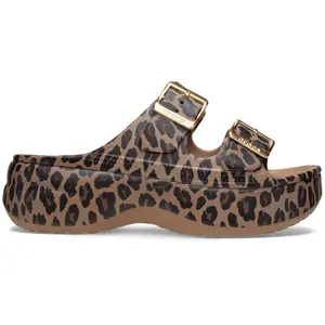 Crocs Women's Saturday Metallic Buckle Platform Sandals