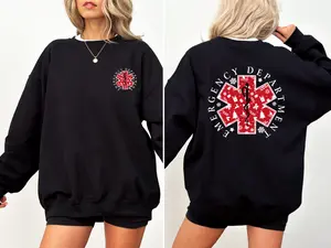 Emergency Department Christmas Sweatshirt, Christmas ER Nurse, Emergency Dept Shirt, ED ER Emergency Room Doctor Staff, Nurse Xmas Winter T-Shirt, Nursing Student Shirt