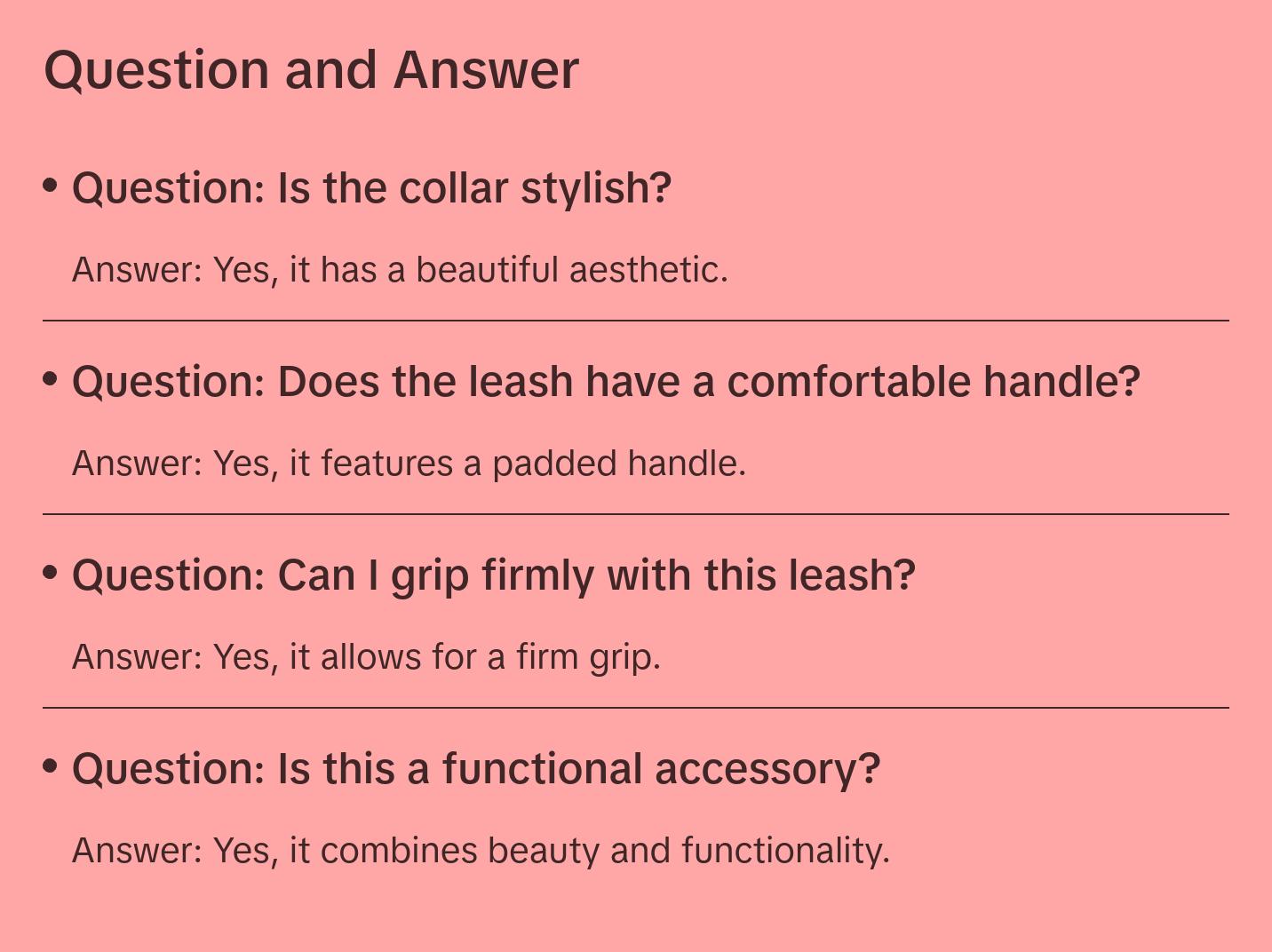 Luxury Leather Dog Collar & Leash with Padded Handle