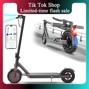 Electric Scooter – 19 MPH Max Speed, 350W Motor, Adults Teens, 8.5" Honeycomb Solid Tires,  Foldable Design, Dual Braking System, smart app control, foldable commuter scooter, Long Range Commuter