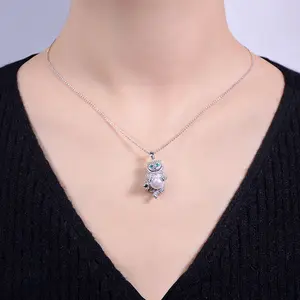 Jeulia "Appear and Disappear at Will" Cat Sterling Silver Necklace