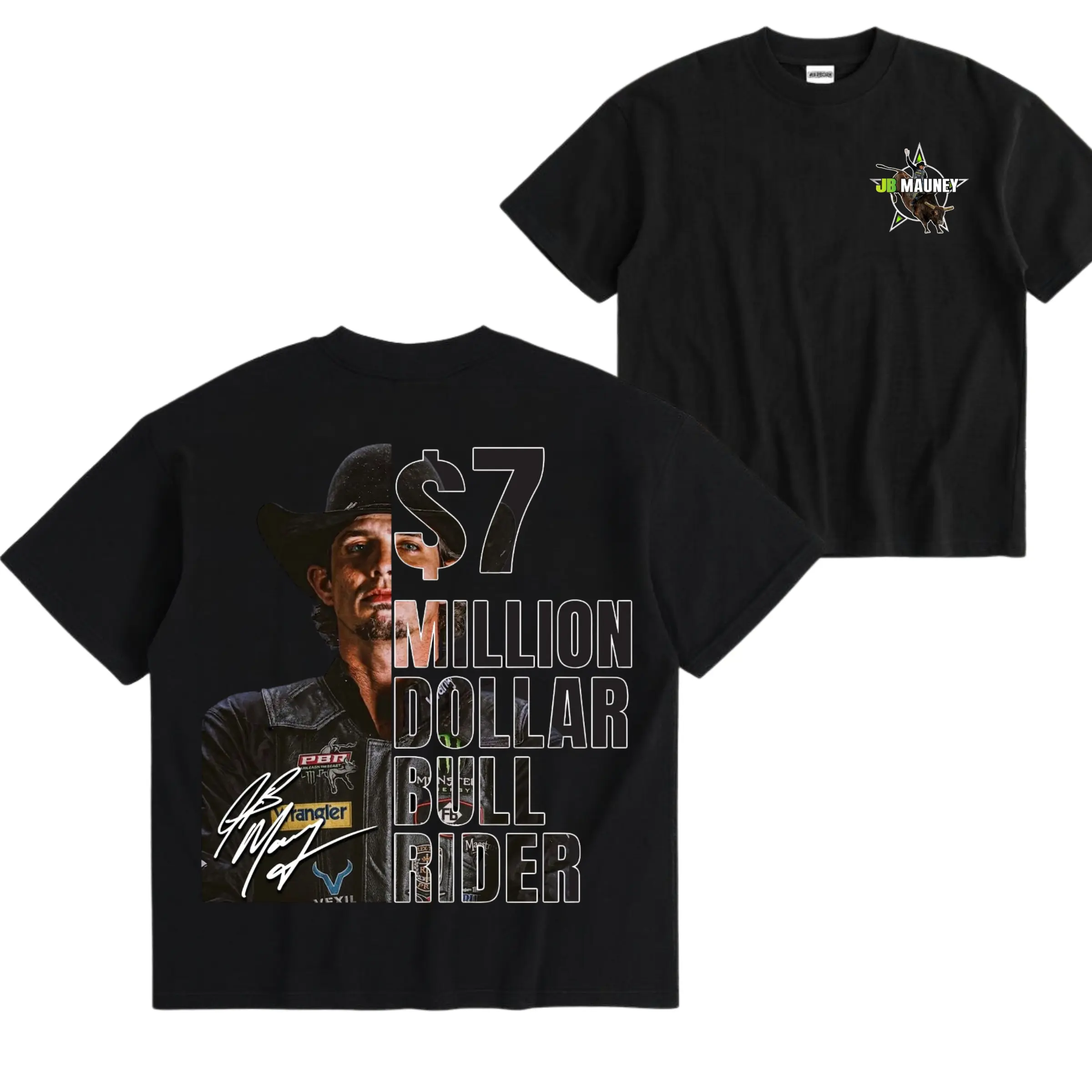 Men's Western Vintage T-Shirt, Casual Bull Rider Graphic Tops with 2-Sided Print, Soft Cotton Cowboy Rodeo Western Stuff