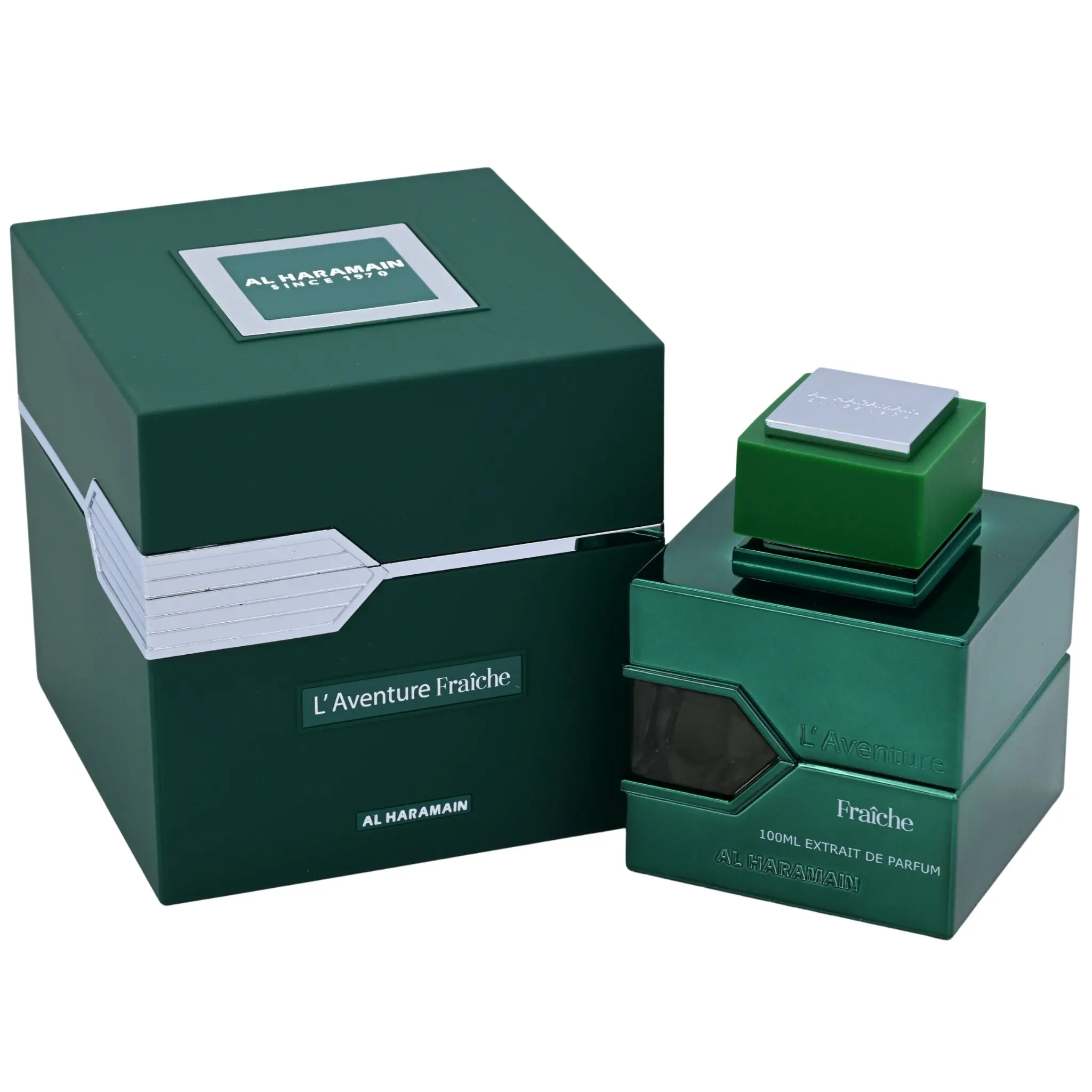 AL HARAMAIN L'Aventure Fraiche Unisex Extrait de Parfum Spray, 3.4 oz, Fresh Aromatic-Citrus Scent, Contains Aerosol, Everyday Wear, New in Retail Box