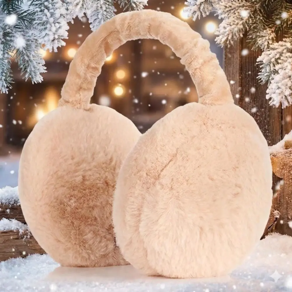 Winter Fleece Ear Muffs for Men & Women - Windproof Cold Weather Ear Warmers, Soft Thermal Earmuffs for Skiing, Running, Cycling & Outdoor Sports. Essential Comfortable Ear Protection.