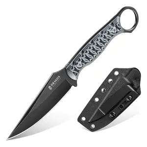 Dragon Creek Outdoor Knife - Full Tang Companion Knife for Camping Knives with Sheath, Ideal Gift for Men