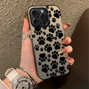 A phone case with a footprint pattern, anti-slip and anti-drop, suitable for iPhone 17 AIR 17/16/15/14/13/12/11/8/7 PRO PRO MAX X XS XR PLUS, an ideal gift for friends and family, CYK230