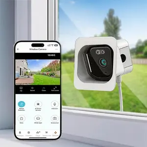 2K 3MP Window Camera,5G & 2.4GHz WiFi Indoor Cameras for Home Security with Al Color Night Vision,Human/Motion Detection,Real-Time Alerts,24/7 Recording,Easy Install