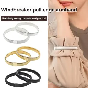 Adjustable Metal Spring Sleeve Cuffs, Unisex Shirt Sleeves Holder, Anti-Slip Arm Bands, 1/4pcs, Sewing Accessory Type
