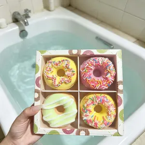 Donut Series Exploding Bath Bomb Set Bath Salts Bubble Bath Fizzy Ball Great Christmas Gift
