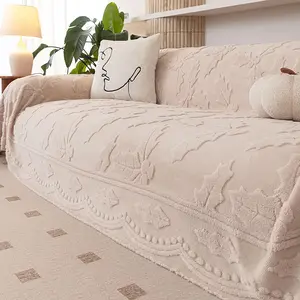 Christmas Sofa Cover, Sofa Slipcover, Festive Embroidered Throw, 1PC Pet-Friendly Couch Protector, Durable & Warm, Perfect for winter warmth and festive decor, Elegant and Charming, Specially designed for Christmas, Sofa Couch Covers