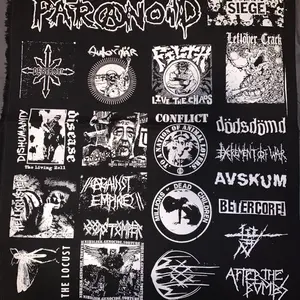 Punk patches sheet, crust punk, grindcore, goregrind diy decoration