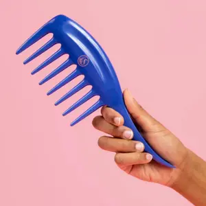KurlsPlus Haicare Comb for Easily Detangling All Texture Hairs - Medium to Thick Density, 2-in-1 Functionality, Durable Handle curl defining brush