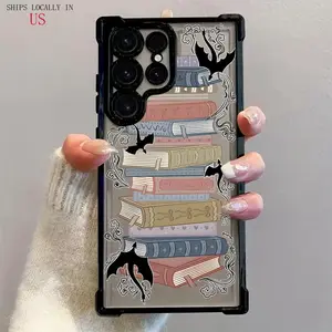 [Luxury Phone Case] Transparent Soft Luxury Fashion Dragon F-Fourth Wing Phone Case |   Suitable for Galaxy S25, S24, S23, S22 FE Ultra Plus 4G/5G Anti-Drop Back Cover Suitable for Halloween, Christmas and Birthdays: Holiday Gifts for Friends and Family