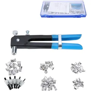 Threaded Rivet Nut Setter Insert Tool Kit 86pcs Hand Riveter Rivnut Nutsert Riveting Set M3/M4/M5/M6/M8