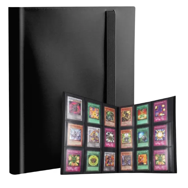 Card Binder, 9 Pocket Trading Card Album Folder,20 Pages, 360 Card Capacity Sports Card Binder, Premium Card Binders Compatible with MTG, TCG, Baseball Cards (Black)