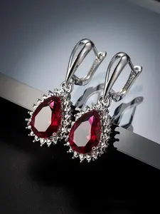 Elegant Water Drop Shaped Earrings with Sparkling Cubic Zirconia, Fashion Jewelry for Party, Daily Clothing Decor, Trendy All-match & Exquisite Jewelry for Birthday Gift