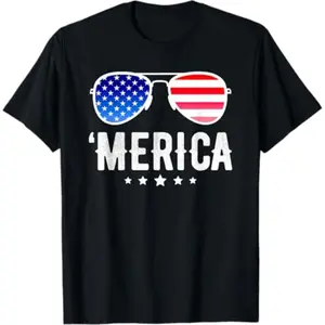 Humorous Patriotic American Flag TShirt for Boys and Kids Celebrating Fourth of July