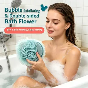 Game-changing 2-in-1 Bath Ball, Dual sided design for scrubbing and foaming. Tough structure stays intact while bathing, effortlessly slough off dirt, reliable daily home shower necessity，Limited time buy one get one free offer