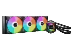 bequiet! PURE LOOP 3 LX 360mm Black CPU liquid cooler for heavily overclocked systems, 3x Light Wings LX PWM high-speed fans, Daisy chained PWM fans, Unique ARGB cooling block with customization BW031