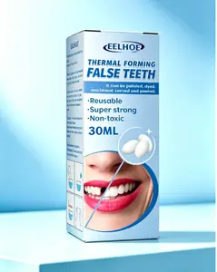 Malleable Dental Gel (30ml Box) Film And Television Makeup Denture Modification Temporary Dental Filling Gel For Filling Cavities And Gaps Between Teeth