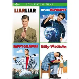 USED-Liar Liar / Bruce Almighty / Happy Gilmore / Billy Madison (DVD)