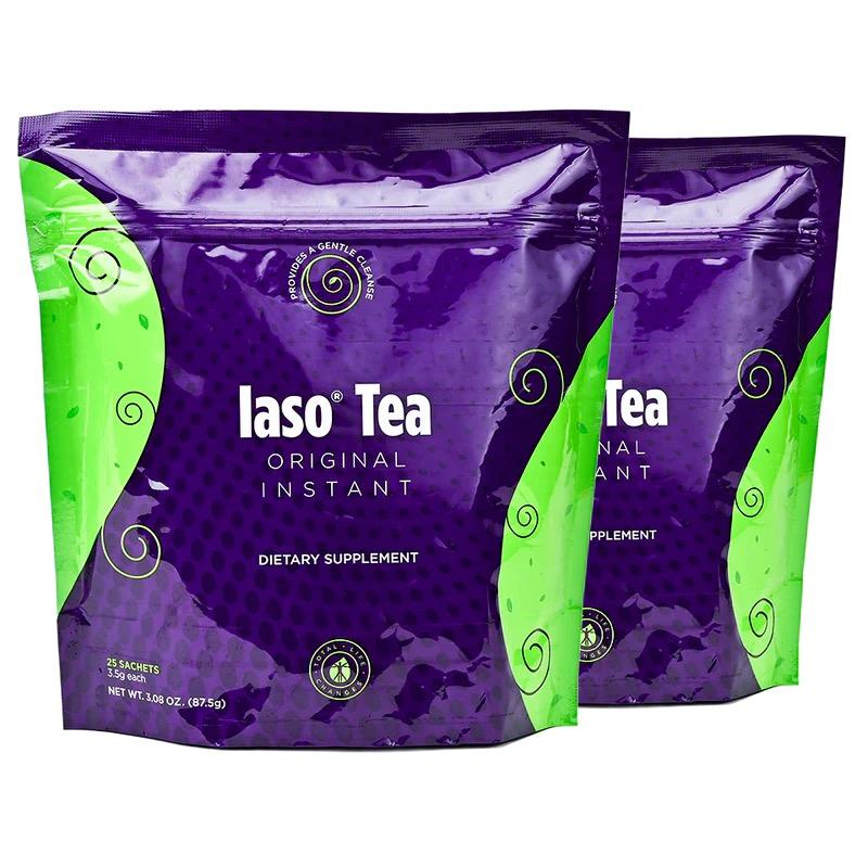 Iaso Instant Regular Cleansing Tea 2 Bags 50 Sachets for Regular Cleansing Routines