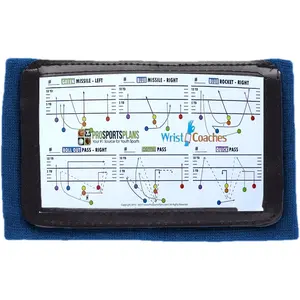 Football Play Wristbands - Youth Quarterback Gear - Wristband Playbook for Football and Softball Signs