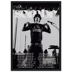 [Sale off up to 50%] Sombr USA Tour Poster Print, Sombr Wall Art, Home Decor (No Frame)