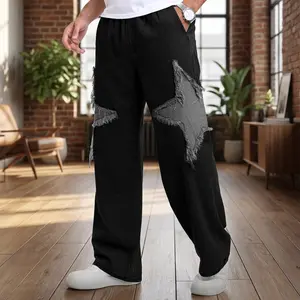 Men's Baggy Jeans Y2K Aesthetic High Waisted Wide Leg Pants Vintage Streetwear Fashion Casual Clothes