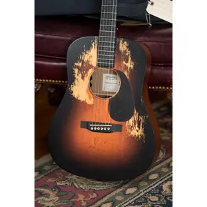 Martin D Jr E Streetlegend Burst Spruce/Sapele Aged-Look Dreadnought Guitar w/Martin Electronics #2363