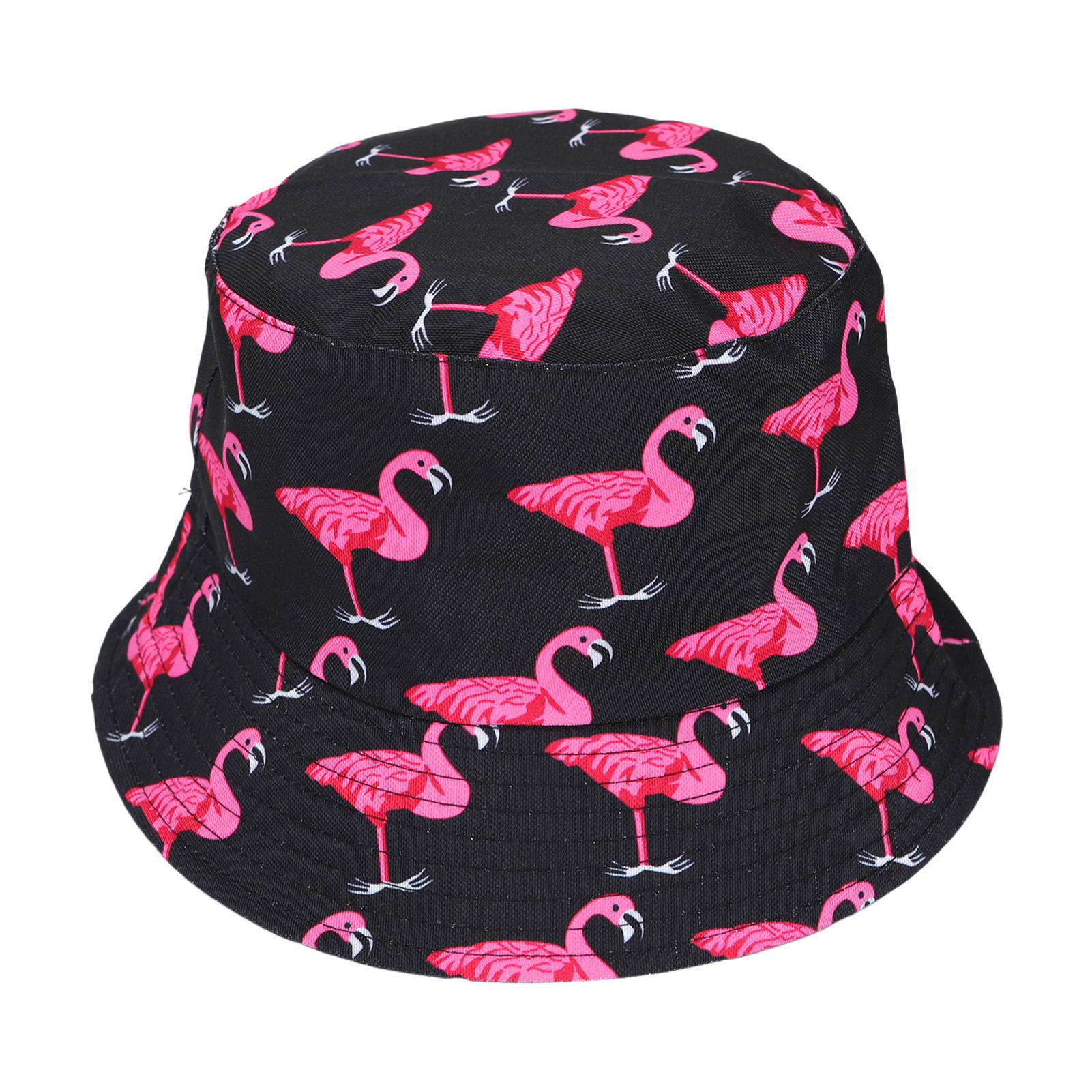 Unisex Reversible Bucket Hat with UPF 50+ Sun Protection for Outdoors Reversible Flamingo Print Bucket Hat, Double Sided Sun  main image 4
